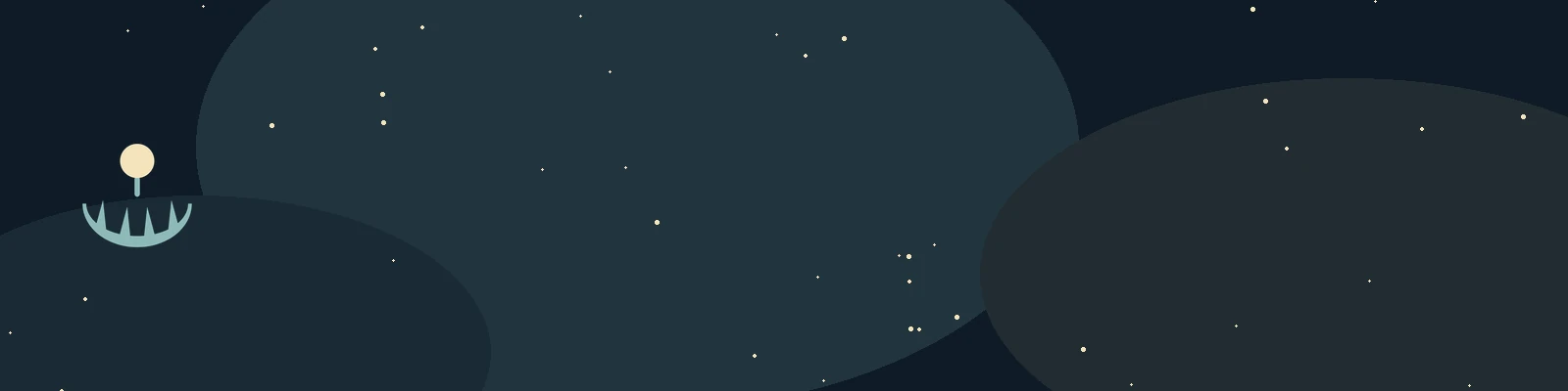 WoW Retail banner: Lurker resting on dark stone under a cream moon